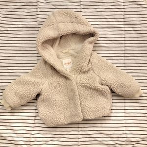 Cat & Jack Sherpa Jacket, size 12 months.